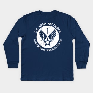 1925 Army Air Corps HQ Kids Long Sleeve T-Shirt